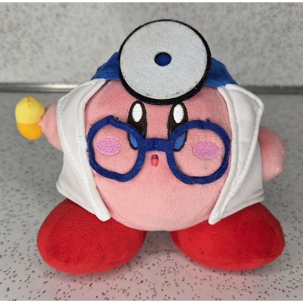Genuine KIRBY DOCTOR All Star Collection 5" Plush  San-ei Little Buddy